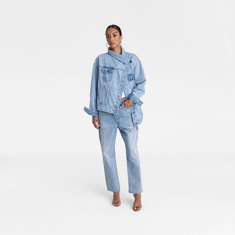 KBB by Kahlana -  Women's 'The Denim Jacket' - Light  Light Wash - Picture 3 of 3